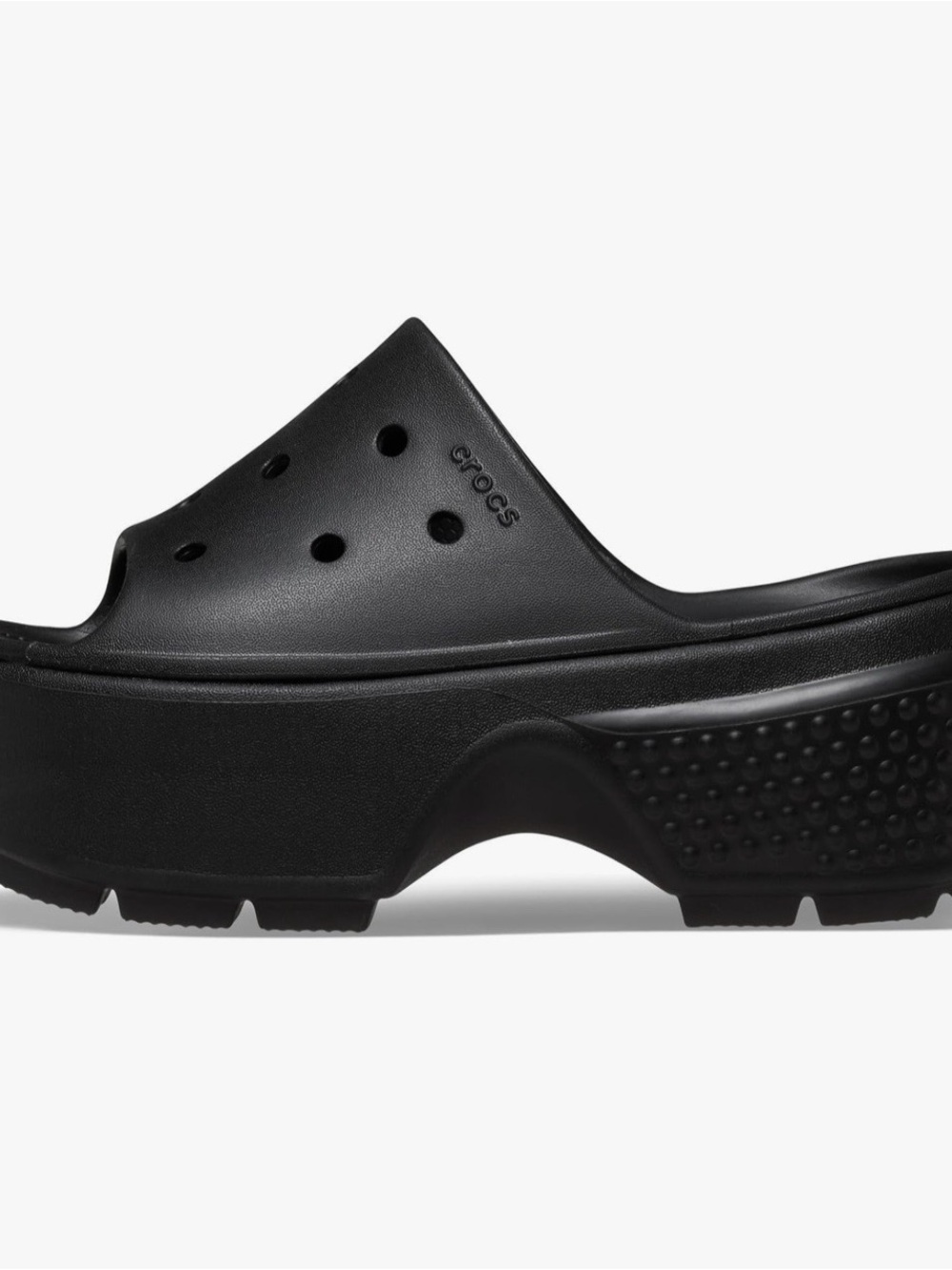 CROCS Platform Slide Sandal - Black - Picture 4 of 7